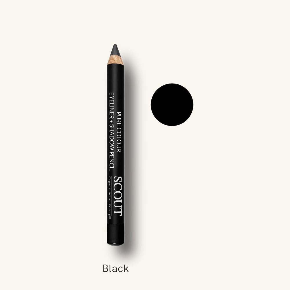 SCOUT Organic Active Beauty Dual Eye Liner + Shadow Pencil - A Clever 2 in 1