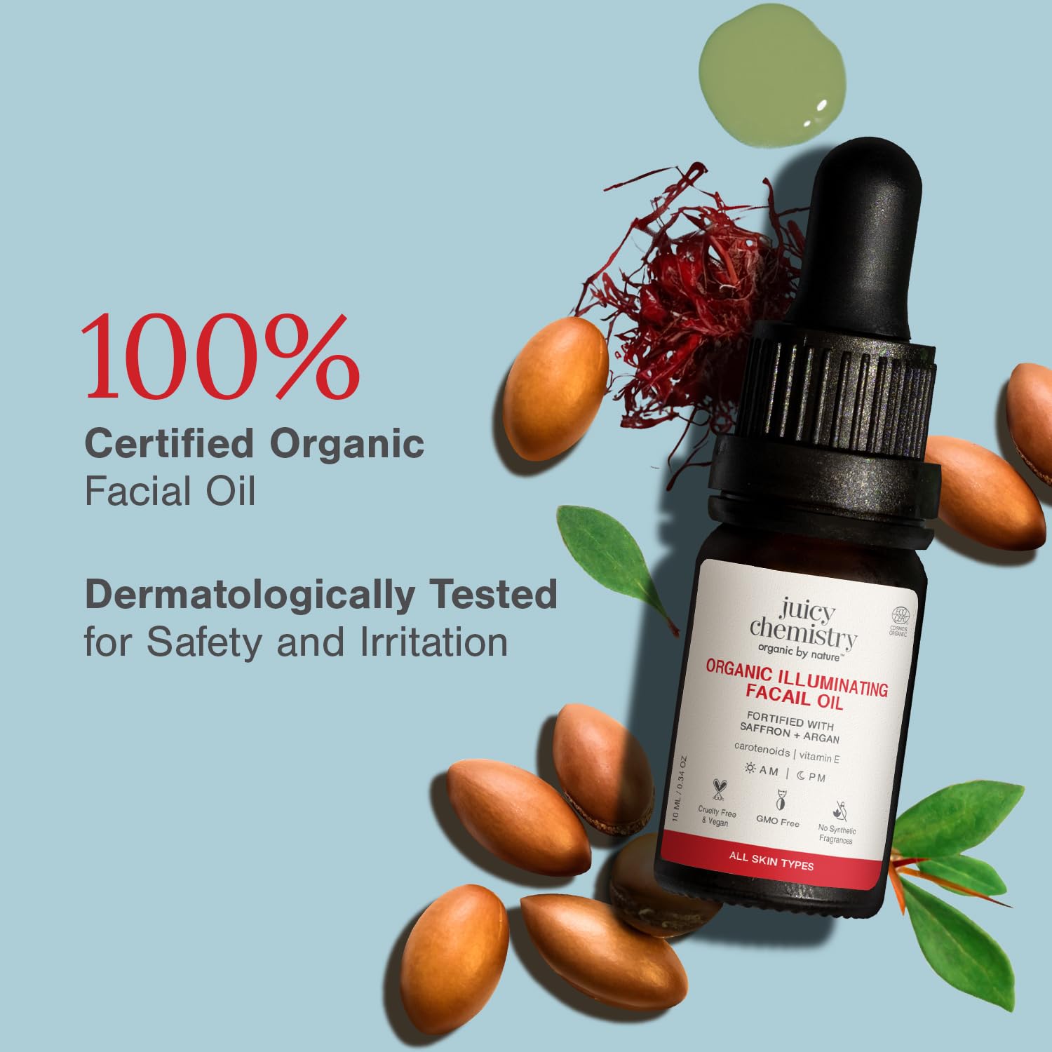 saffron red raspberry organic facial oil Singapore