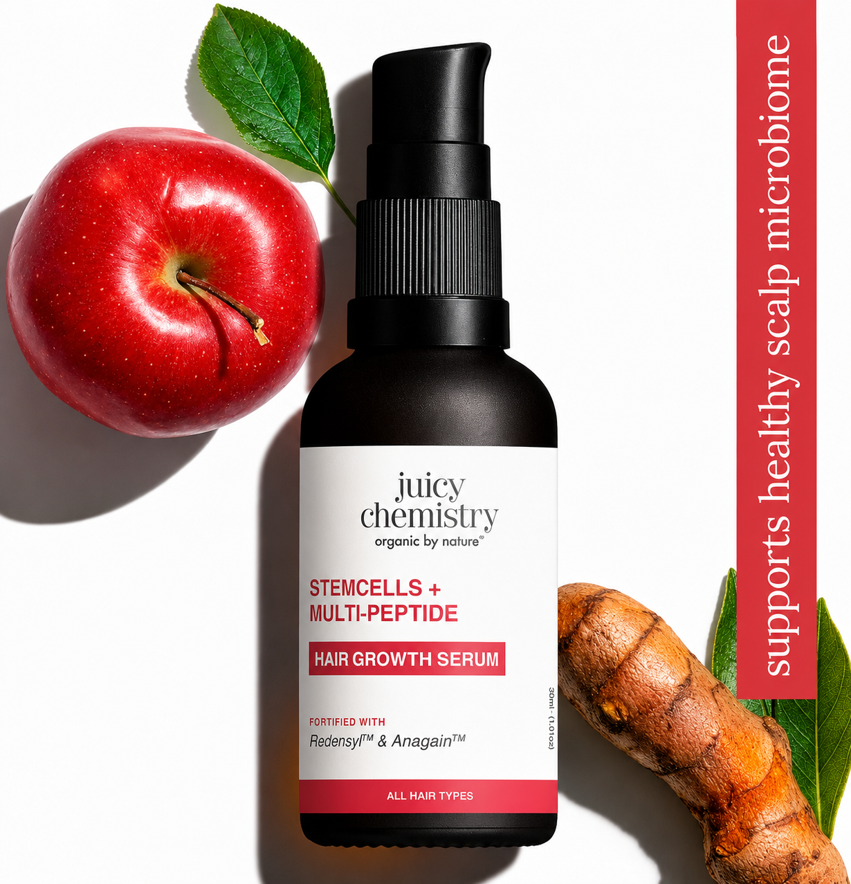 Stemcells + Multi-Peptide Hair Growth Serum Fortified With Redensyl & Anagain