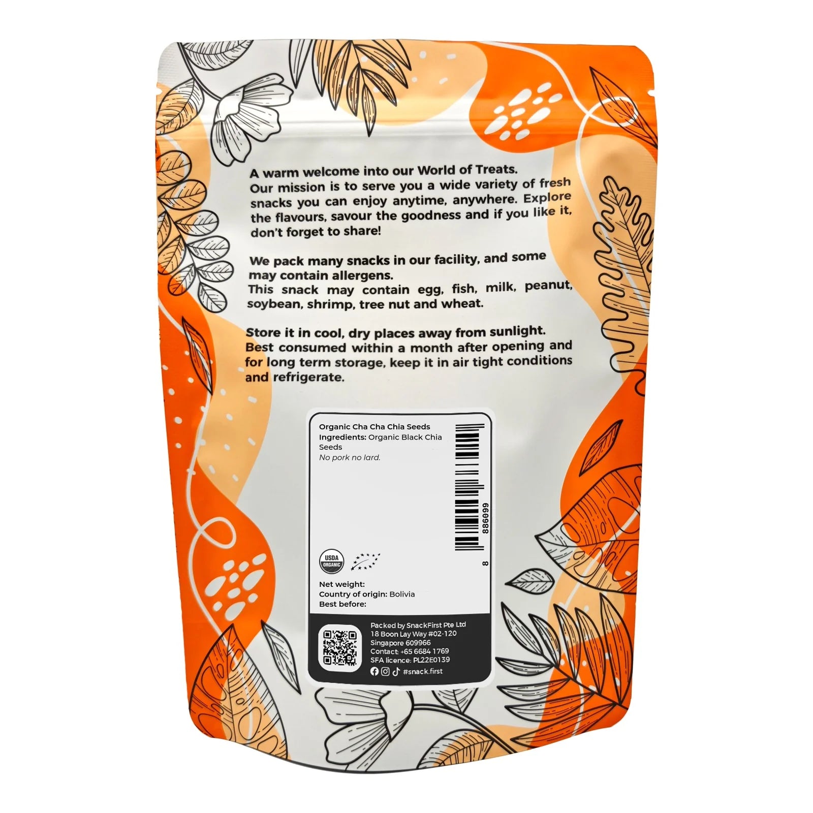 Organic Cha Cha Chia Seeds 500g