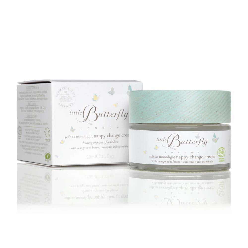 Little Butterfly London soft as moonlight NAPPY CHANGE CREAM 50ml