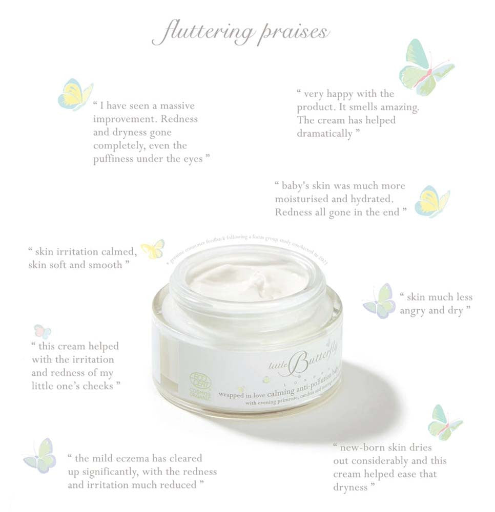 Little Butterfly London wrapped in love CALMING ANTI-POLLUTION BABY FACE CREAM 50ml