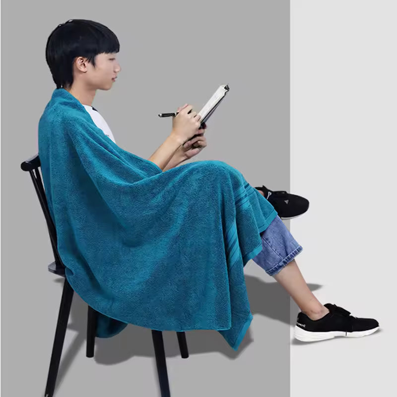 100% Egyptian Cotton Bath Towel Absorbent Adult Bath Towel Solid Colour Soft Affinity