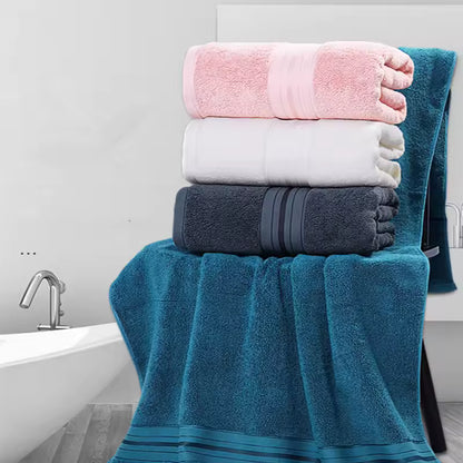 100% Egyptian Cotton Bath Towel Absorbent Adult Bath Towel Solid Colour Soft Affinity