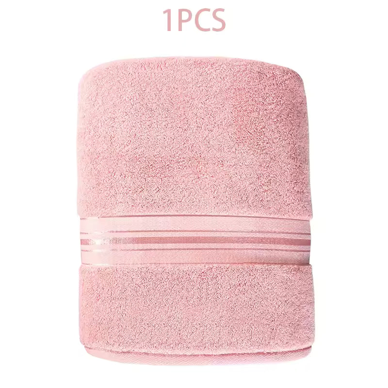 100% Egyptian Cotton Bath Towel Absorbent Adult Bath Towel Solid Colour Soft Affinity