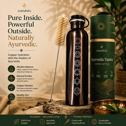 Chakra Flow - Pure Copper Water Bottle