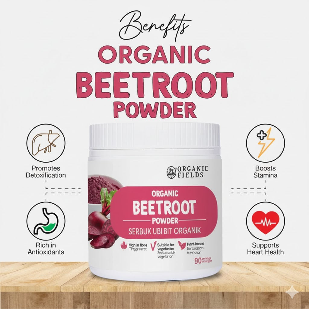 ORGANIC BEET ROOT POWDER 180GM