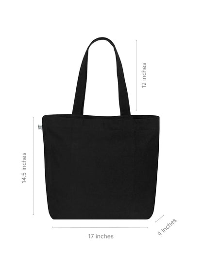 Cynefin | Large Canvas Tote Bag for Women, Tote Handbags for Women with Zipper & Inner Pocket for College, Shopping, Office