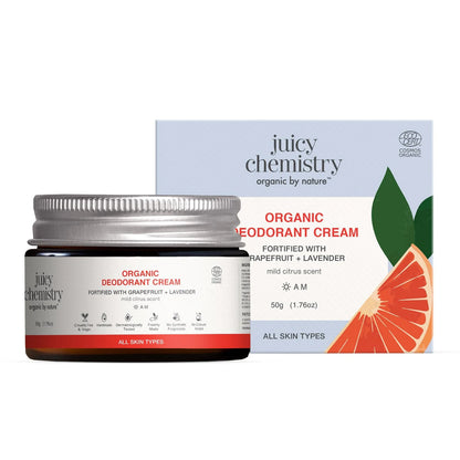 Juicy Chemistry Blood Orange & Geranium Organic Deodorant Jar