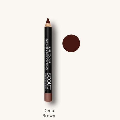 SCOUT Organic Active Beauty Dual Eye Liner + Shadow Pencil - A Clever 2 in 1