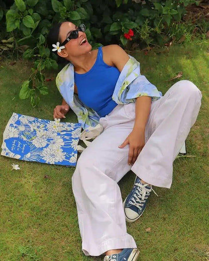 Flowers | Canvas Tote Bags for Women, College Bag for Girls, 100% Organic Cotton Tote Bag for Shopping, Travel & beach