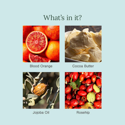 Juicy Chemistry organic blood orange rosehip lip balm