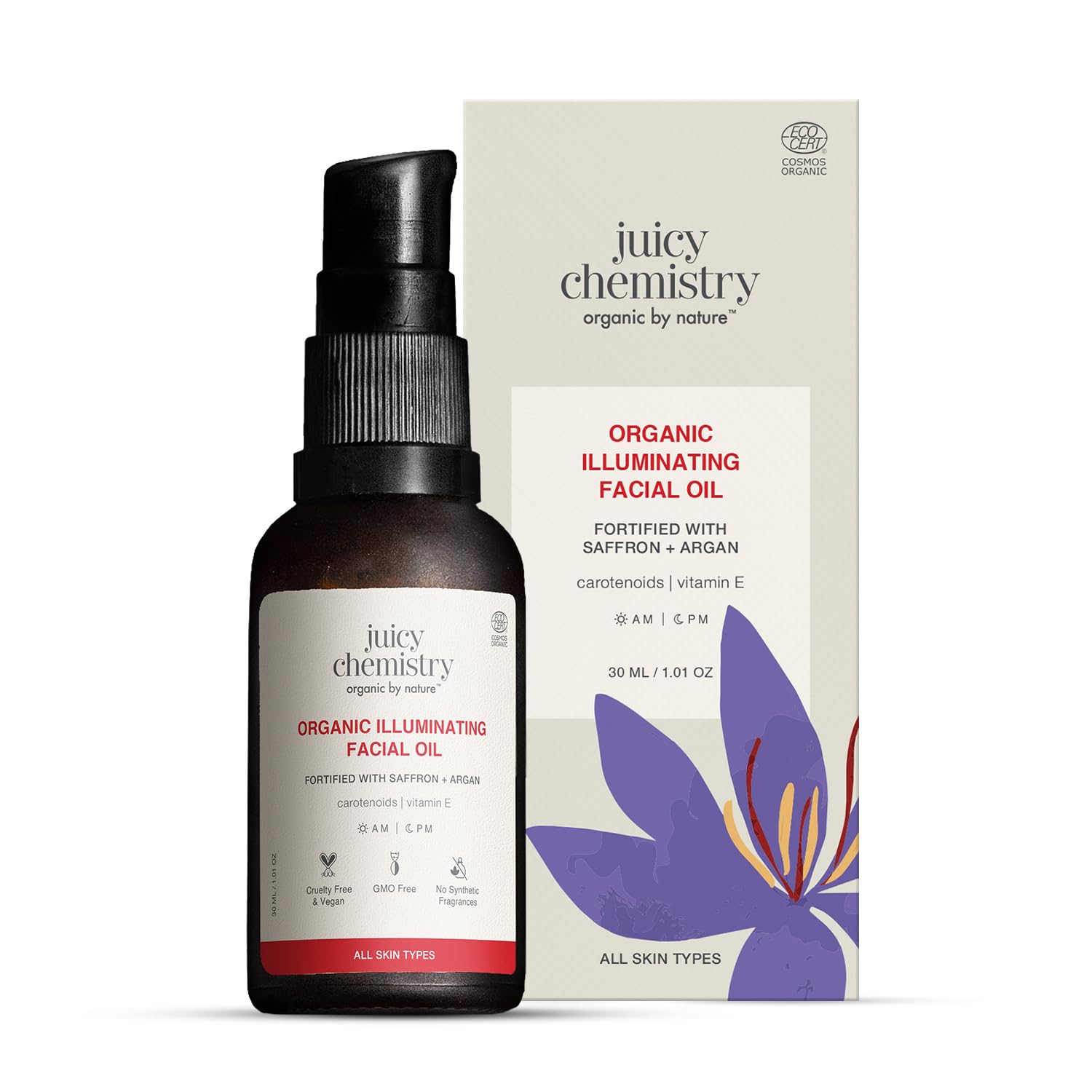 saffron red raspberry organic facial oil Singapore