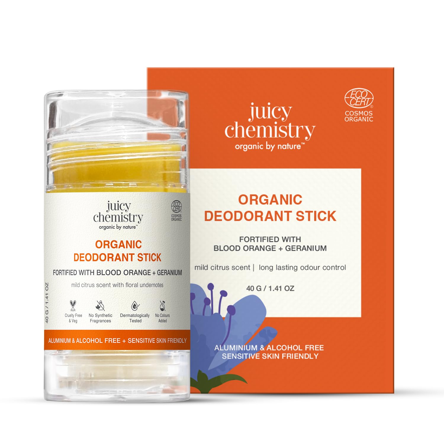 organic deodorant stick safe for sensitive skin