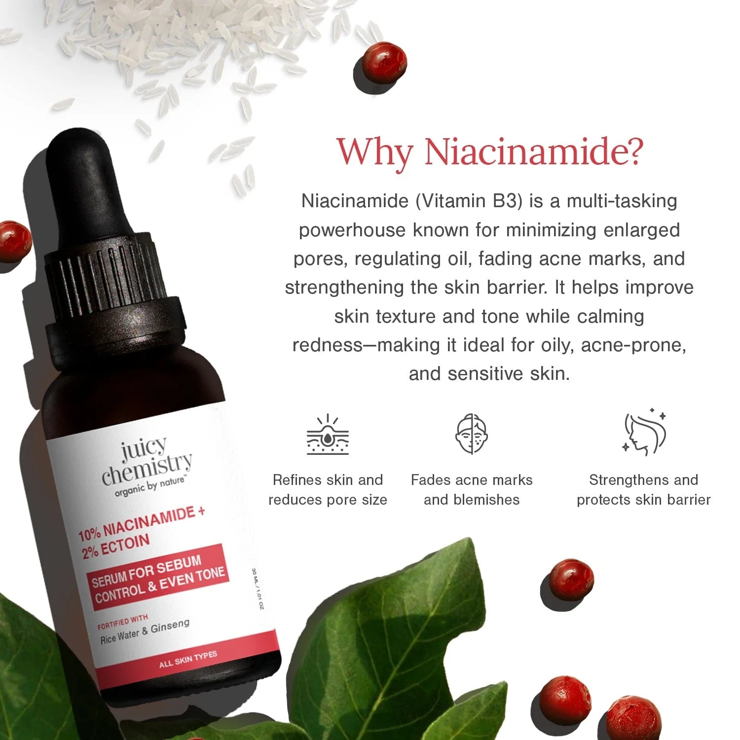 10% Niacinamide + 2% Ectoin face serum Singapore