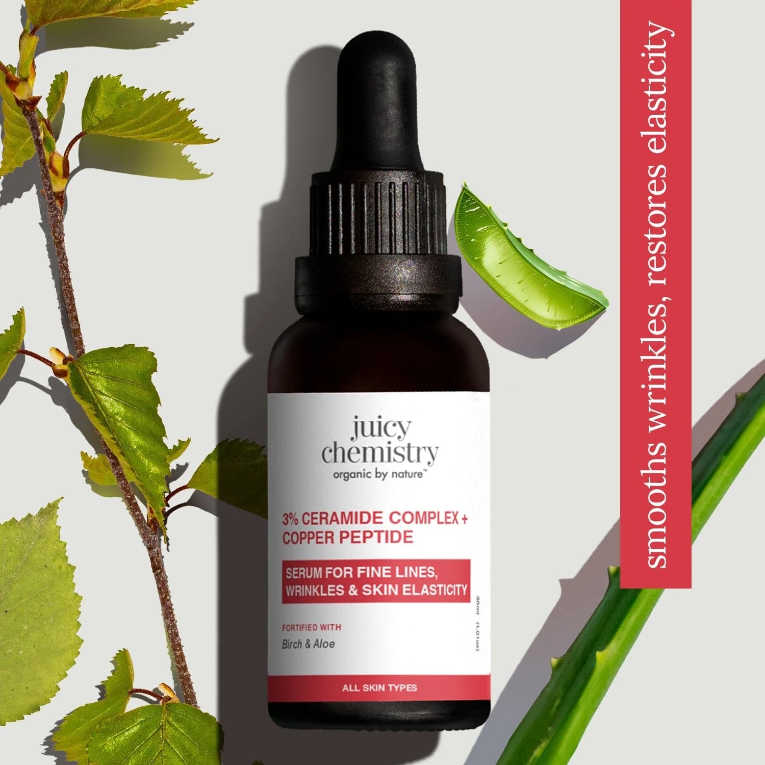 Hydrating ceramide copper peptide face serum Singapore