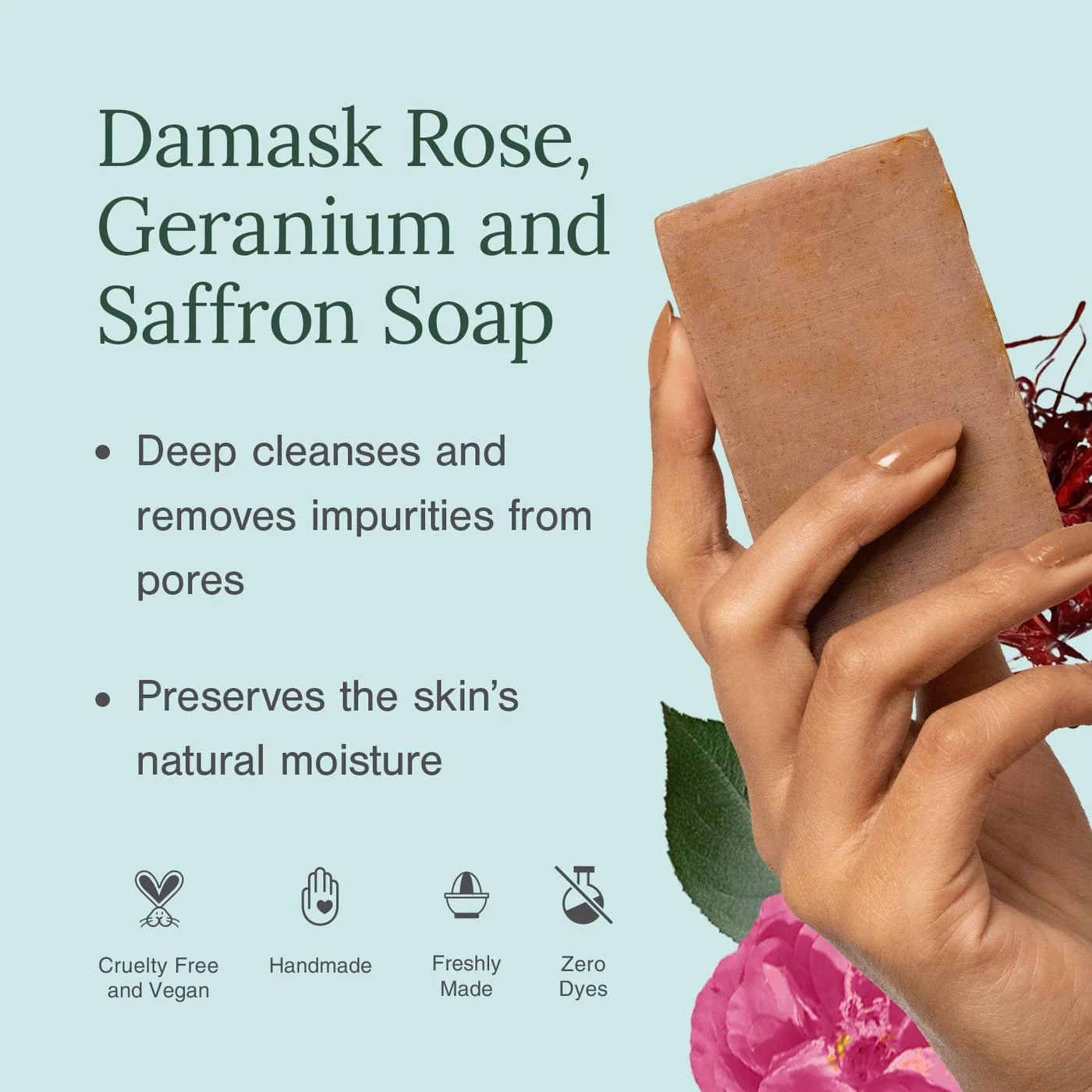 natural skincare soap 100g for face and body