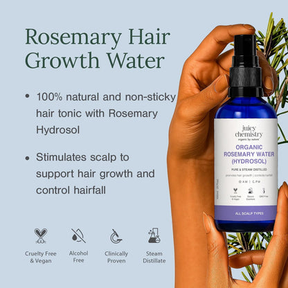 Juicy Chemistry organic rosemary water hydrosol 100ml Singapore