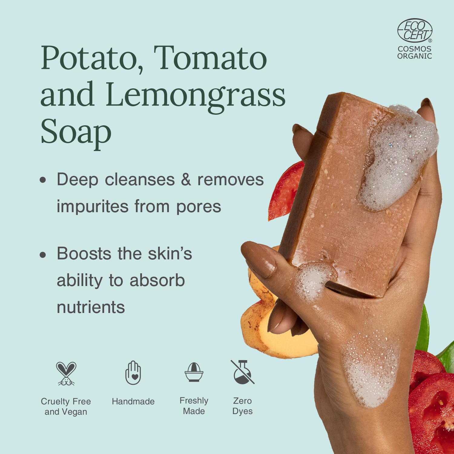 Juicy Chemistry potato and tomato organic soap Singapore