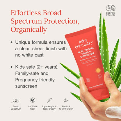 Juicy Chemistry moisturising mineral sunscreen SPF 40 Singapore