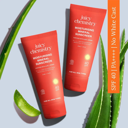 Juicy Chemistry moisturising mineral sunscreen SPF 40 Singapore