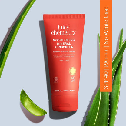 Juicy Chemistry moisturising mineral sunscreen SPF 40 Singapore