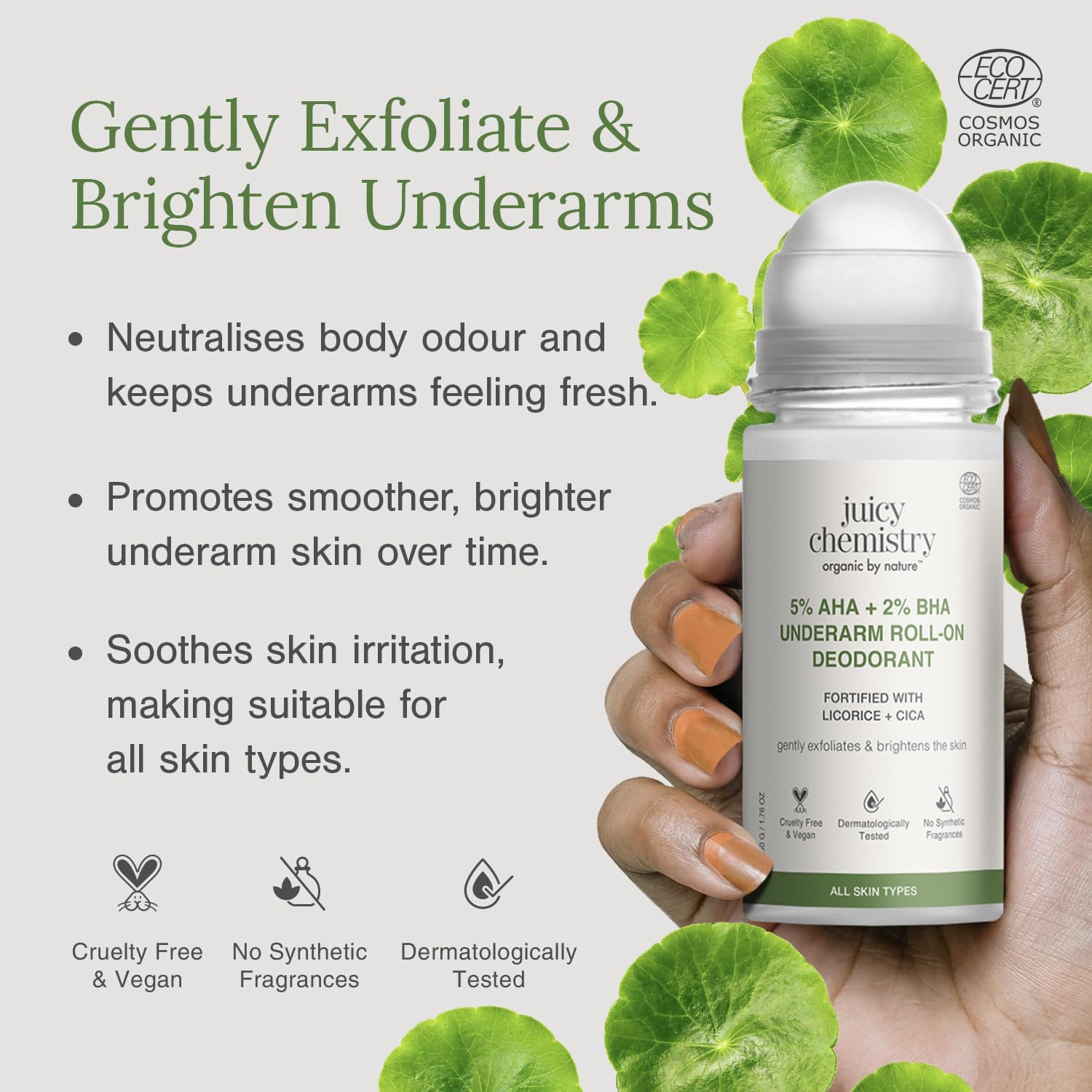Juicy Chemistry licorice and cica organic deodorant Singapore