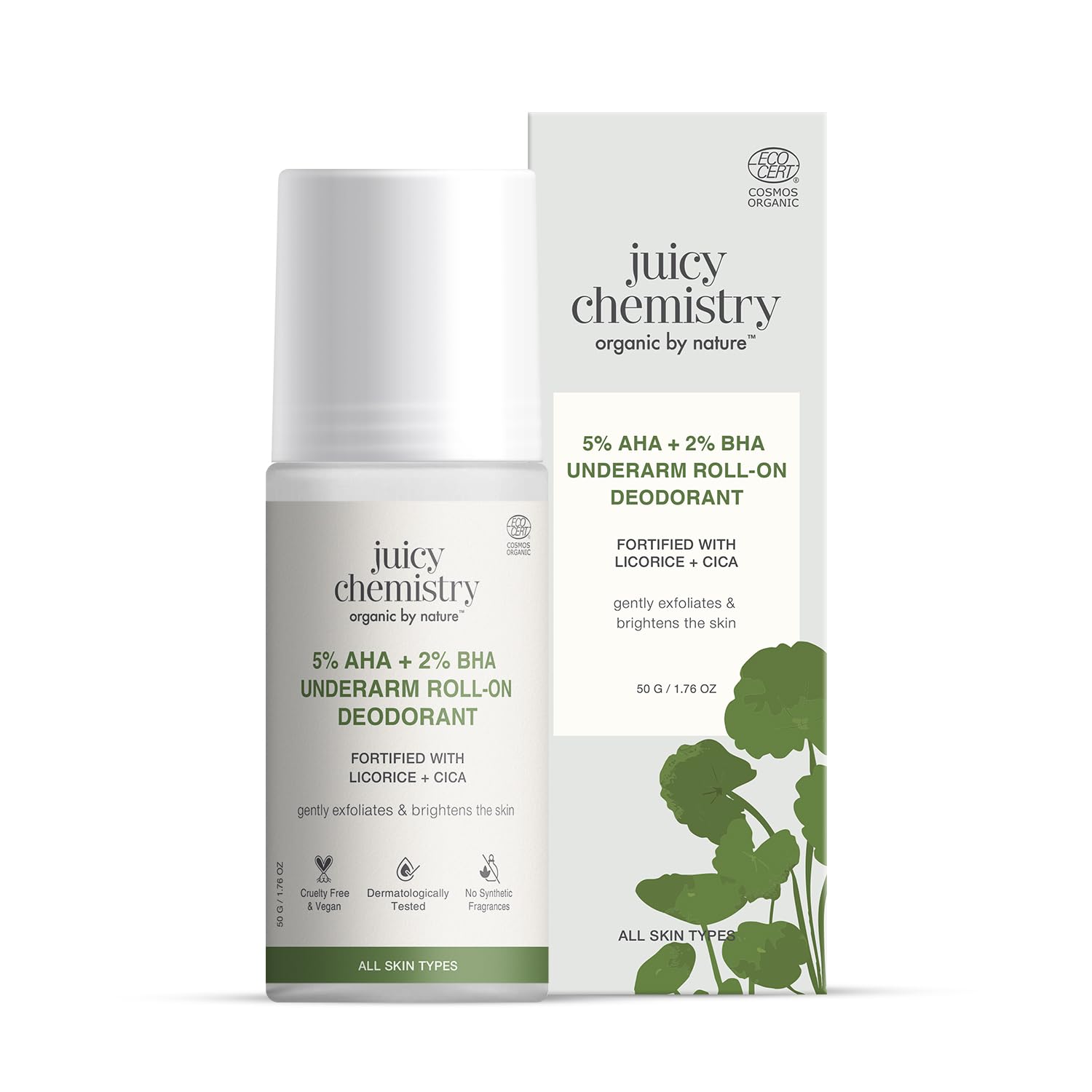 Juicy Chemistry licorice and cica organic deodorant Singapore