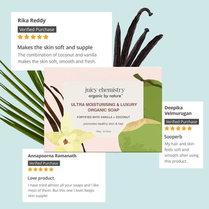 Juicy Chemistry vanilla coconut organic soap Singapore