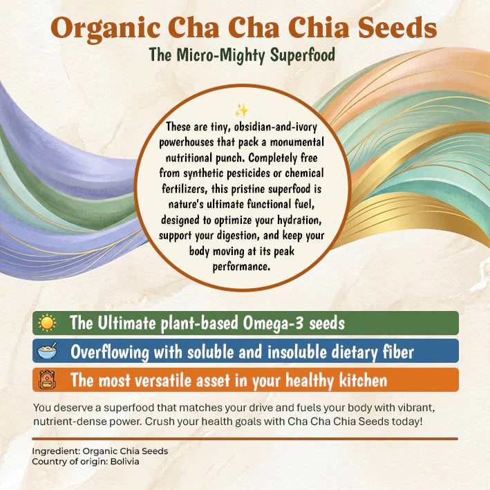 Organic Cha Cha Chia Seeds 500g