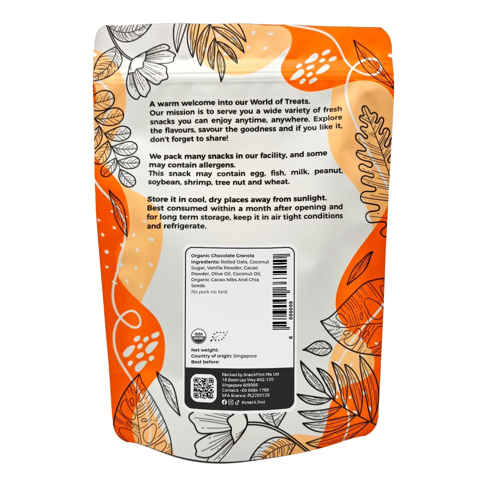 Organic Chocolate Granola 200gm