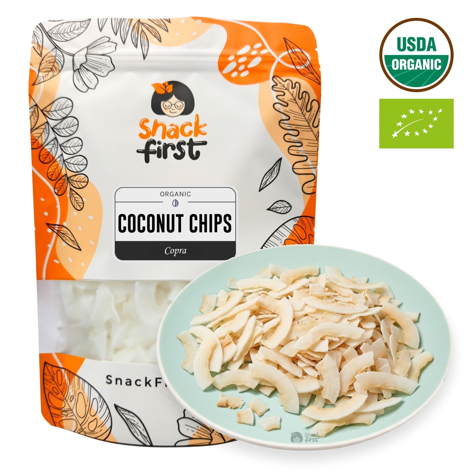 Organic Copra Coconut Chips 100g