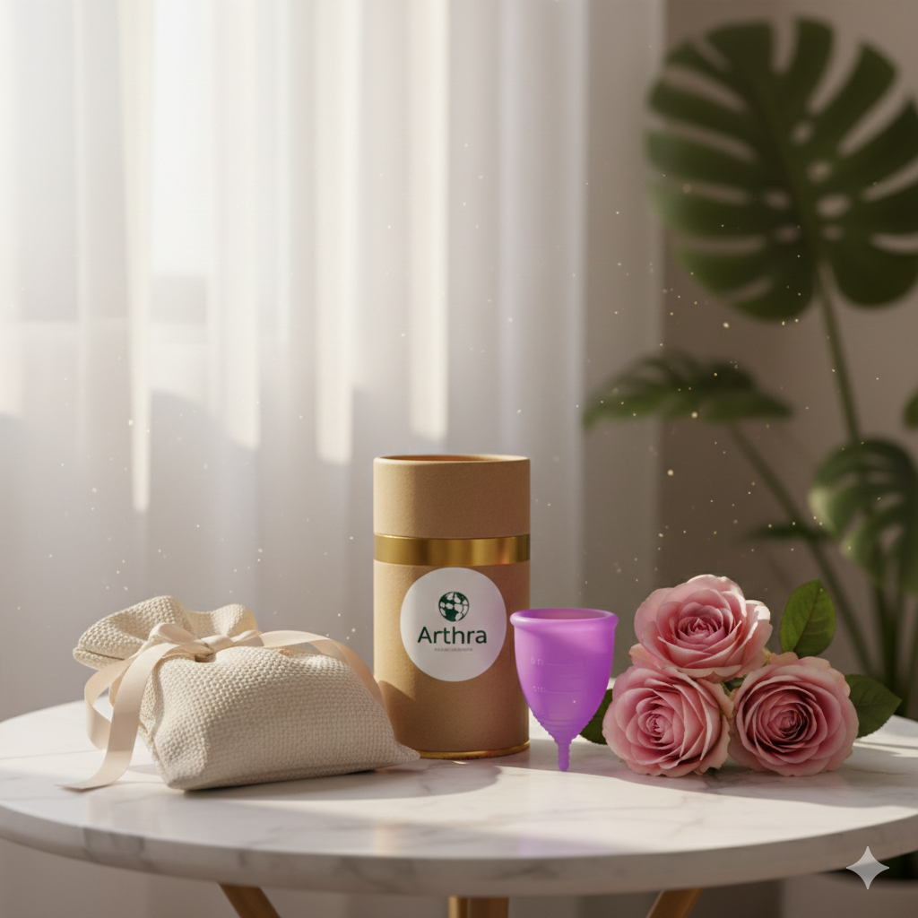 Arthra Soft Menstrual Cup with Mate