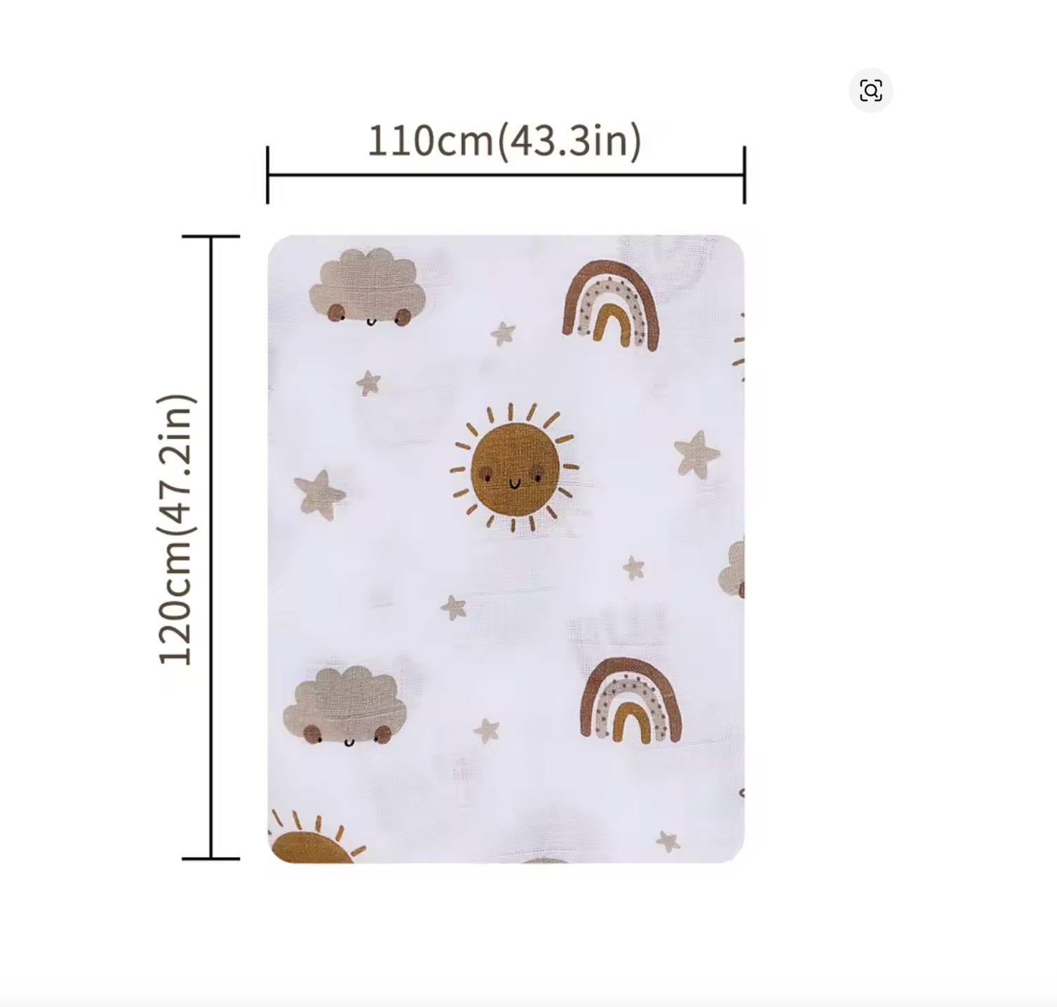 100% Cotton Muslin Swaddle Blanket for Newborns Wraps