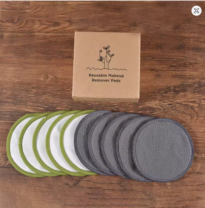 Cotton Demaquillant 10Pcs Bamboo Makeup Remover Reusable Cotton Pads
