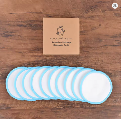 Cotton Demaquillant 10Pcs Bamboo Makeup Remover Reusable Cotton Pads