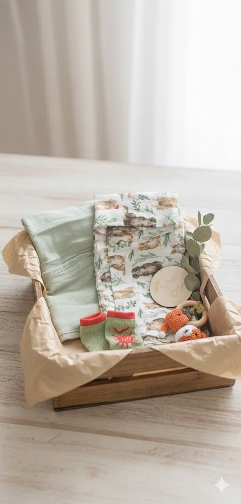 Bamboo Cotton Baby Muslin Swaddle Blanket Wraps Baby Gift Set