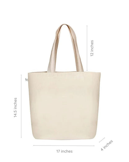 Sparrow Love | Large Canvas Tote Bag for Women, Tote Handbags for Women with Zipper & Inner Pocket for College, Shopping, Office