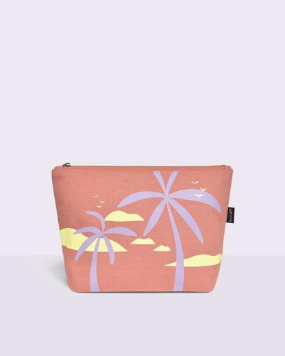 Makeup Pouch for Girls, Canvas Cosmetic Pouch | Summer Haze