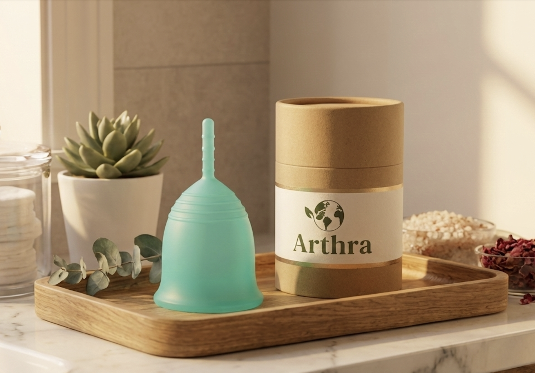 Arthra Soft Menstrual Cup with Mate