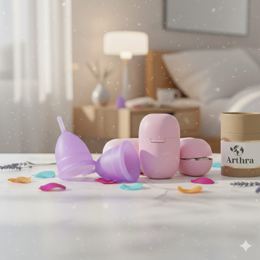 Arthra Soft Menstrual Cup with Mate