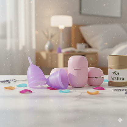 Arthra Soft Menstrual Cup with Mate