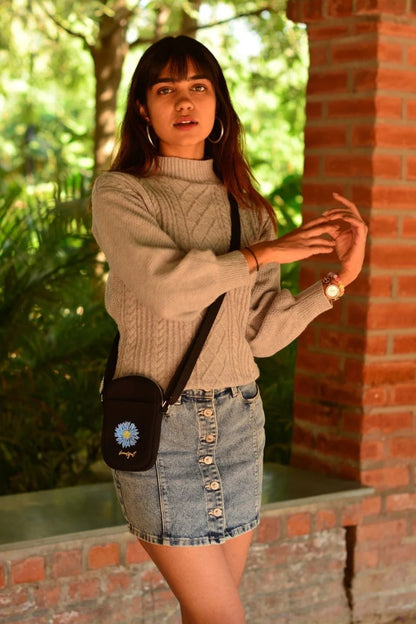 Small Sling Bag for Women, Phone Bag with Adjustable Cotton Strap