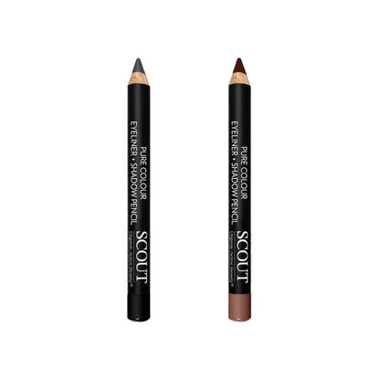 SCOUT Organic Active Beauty Dual Eye Liner + Shadow Pencil - A Clever 2 in 1