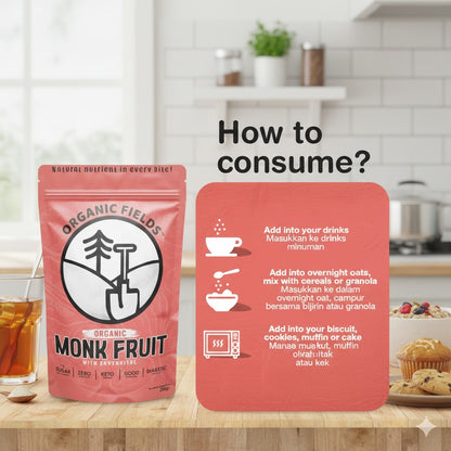 Monk Fruit sweetener with erythritol | 200g