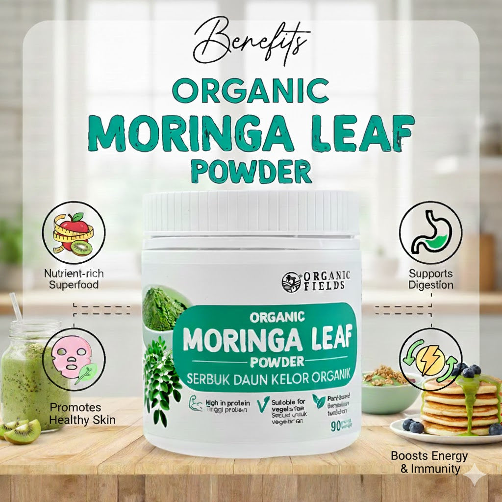 ORGANIC MORINGA LEAF POWDER 180GM