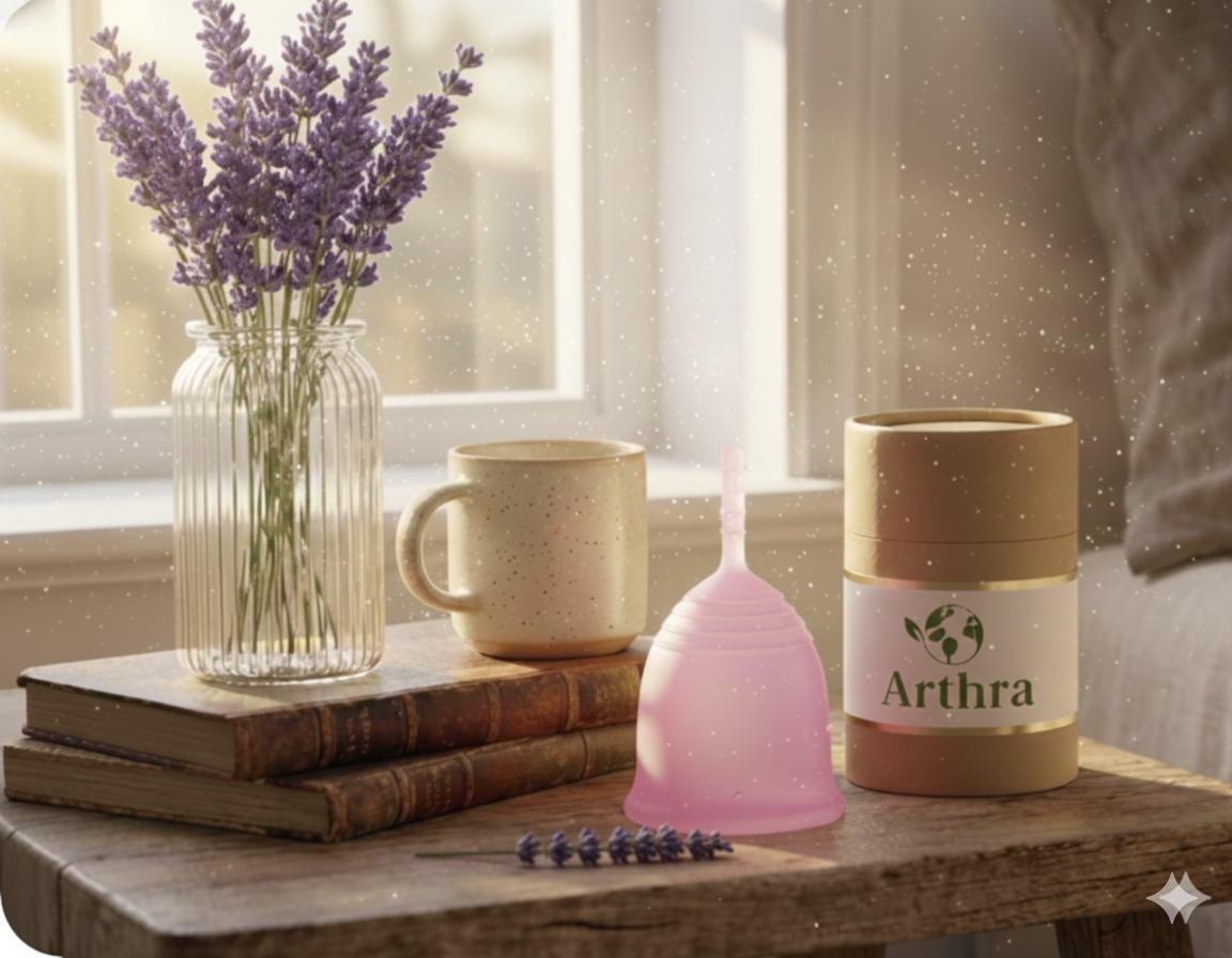 Arthra Soft Menstrual Cup with Mate