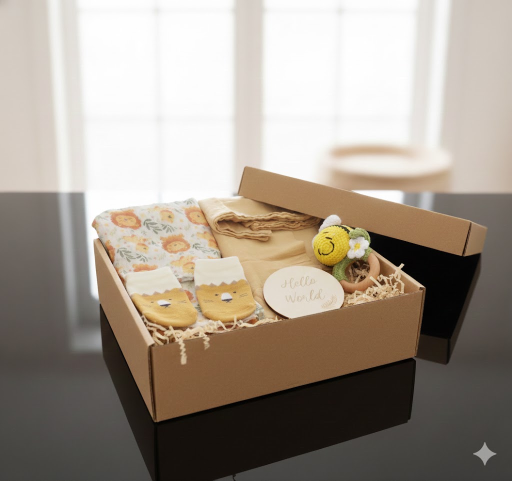 Bamboo Cotton Baby Muslin Swaddle Blanket Wraps Baby Gift Set