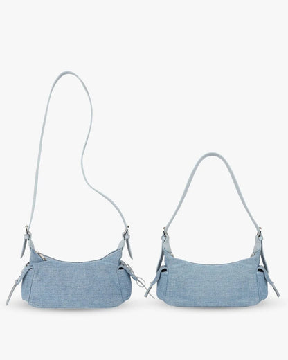 Denim Shoulder Bag for Women Stylish with Multiple Pockets