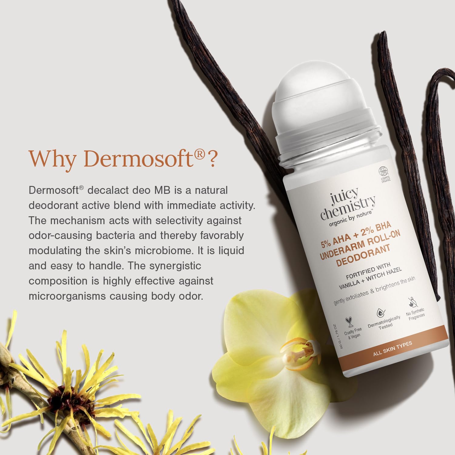 organic roll-on deodorant for brightening underarm skin